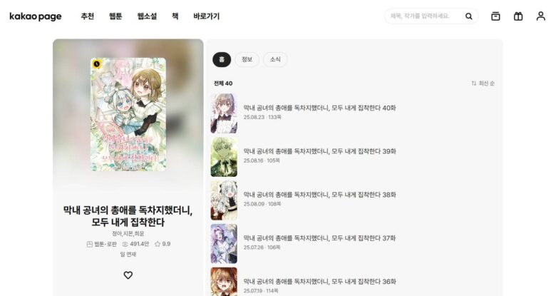 末っ子公女のお気に入りになったら 韓国