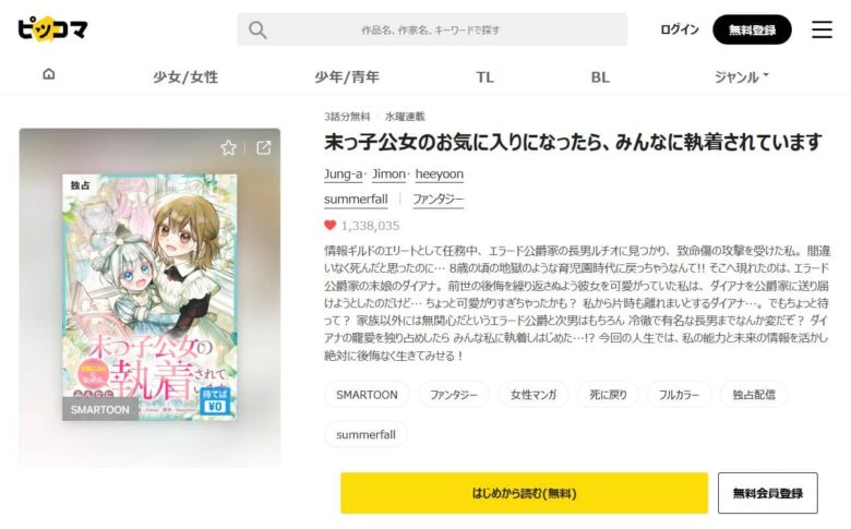 末っ子公女のお気に入りになったら 漫画