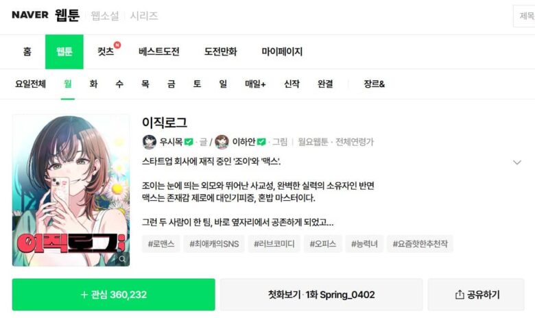 隣の席のエンジニアさんが転職したいようです 韓国