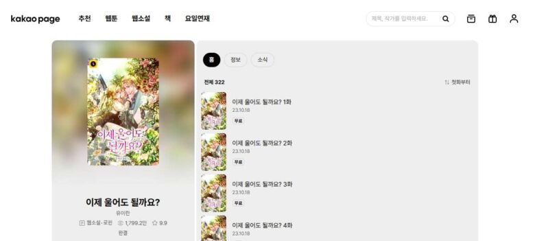 もう泣いてもいいですか 原作 小説 韓国 完結