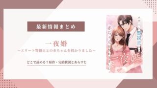 『一夜婚 エリート警視正』どこで読める？原作・完結状況とあらすじ