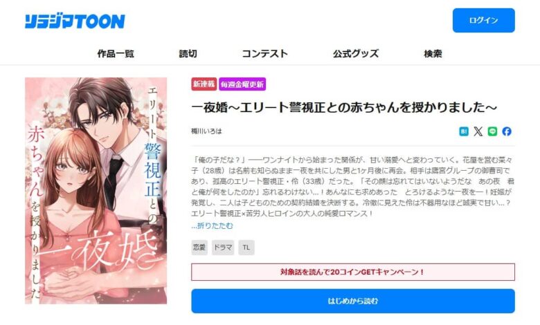 一夜婚 エリート警視正との赤ちゃんを授かりました